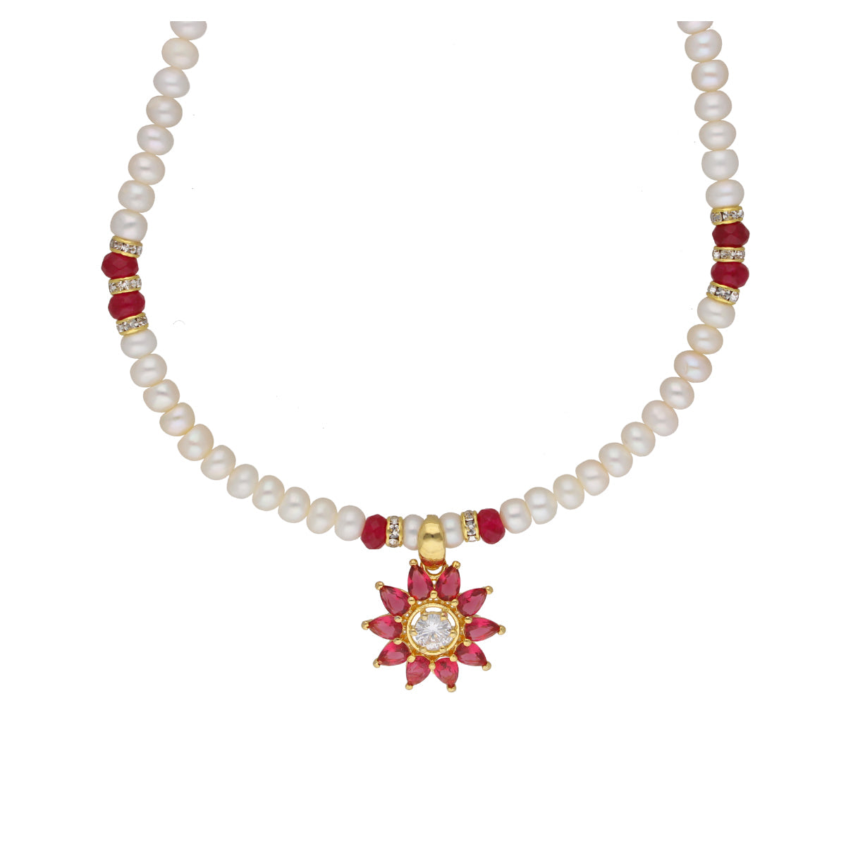J Pearls Abdhija 1 Line Pearl Sets - Real Pearl Jewelry