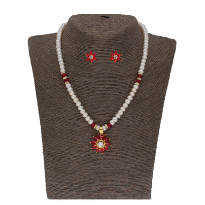 J Pearls Abdhija 1 Line Pearl Sets - Real Pearl Jewelry