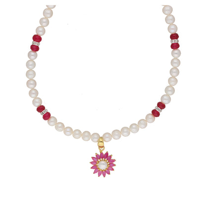 J Pearls Navishka 1 Line Pearl Sets - Real Pearl Jewelry