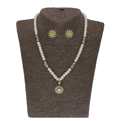 J Pearls Babita 1 Line Pearl Sets - Real Pearl Jewelry