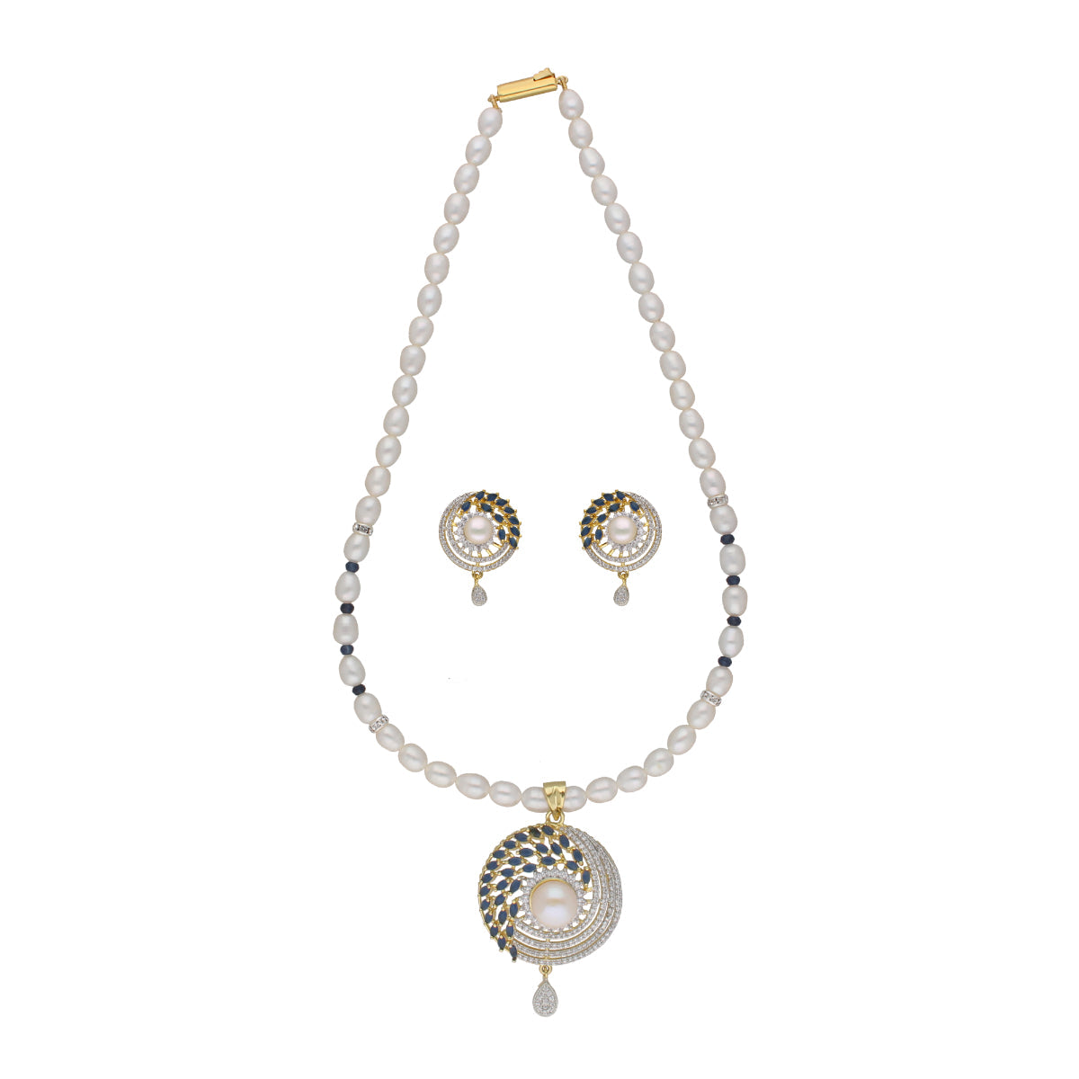 J Pearls Candalini 1 Line Pearl Sets - Real Pearl Jewelry