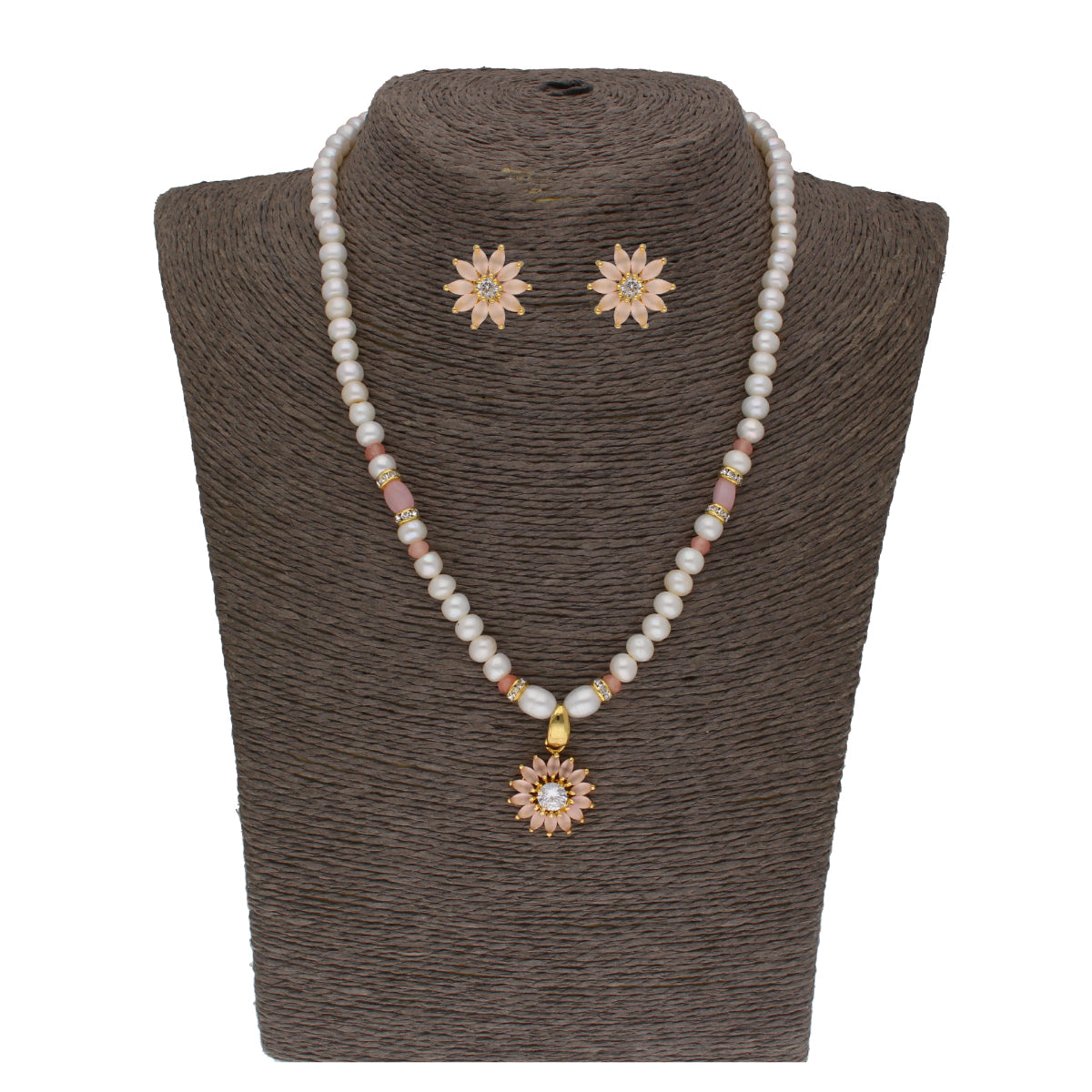 J Pearls Dhavni 1 Line Pearl Sets - Real Pearl Jewelry