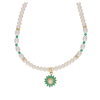 J Pearls Bahupuspa 1 Line Pearl Sets - Real Pearl Jewelry