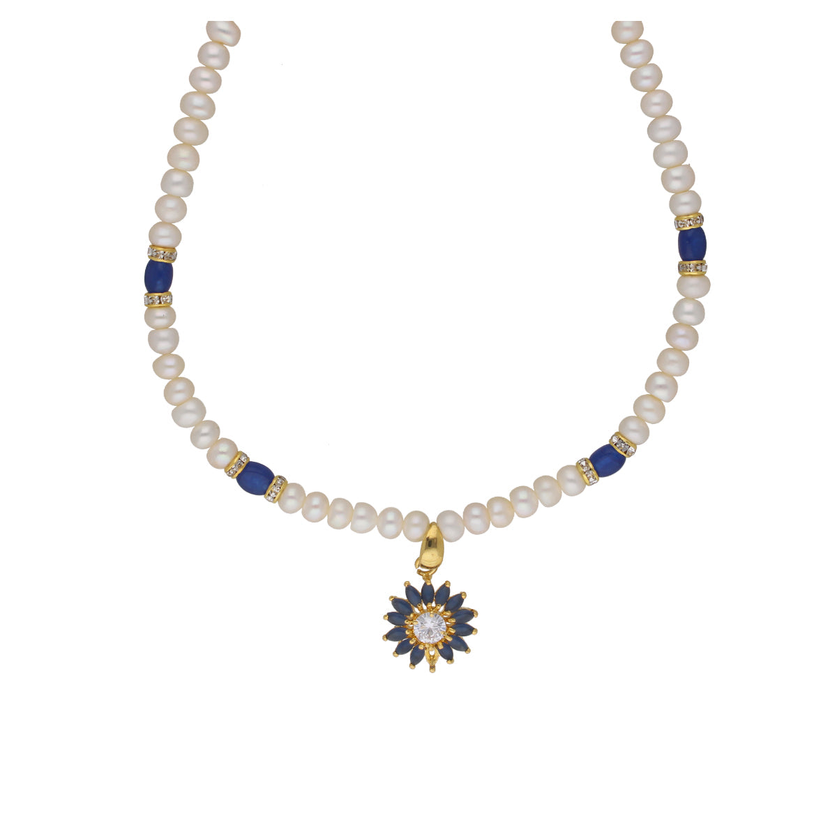 J Pearls Eeshika 1 Line Pearl Sets - Real Pearl Jewelry