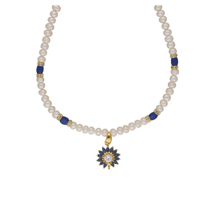 J Pearls Eeshika 1 Line Pearl Sets - Real Pearl Jewelry