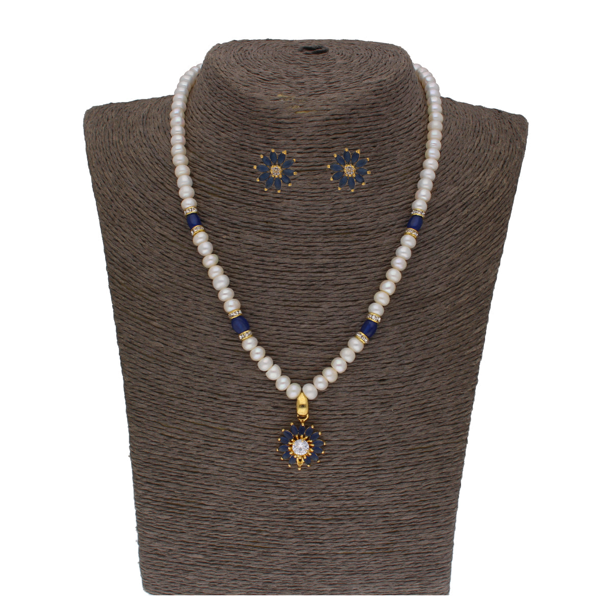 J Pearls Eeshika 1 Line Pearl Sets - Real Pearl Jewelry