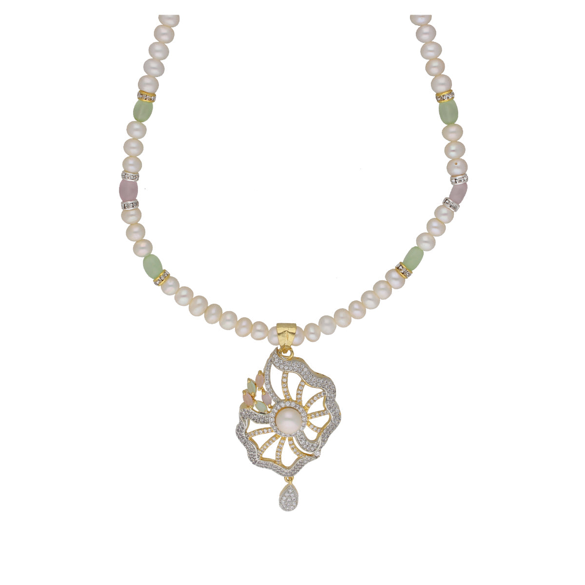 J Pearls Dheivavadivu 1 Line Pearl Sets - Real Pearl Jewelry