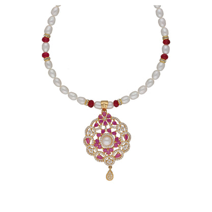 J Pearls Krishna 1 Line Pearl Sets - Real Pearl Jewelry
