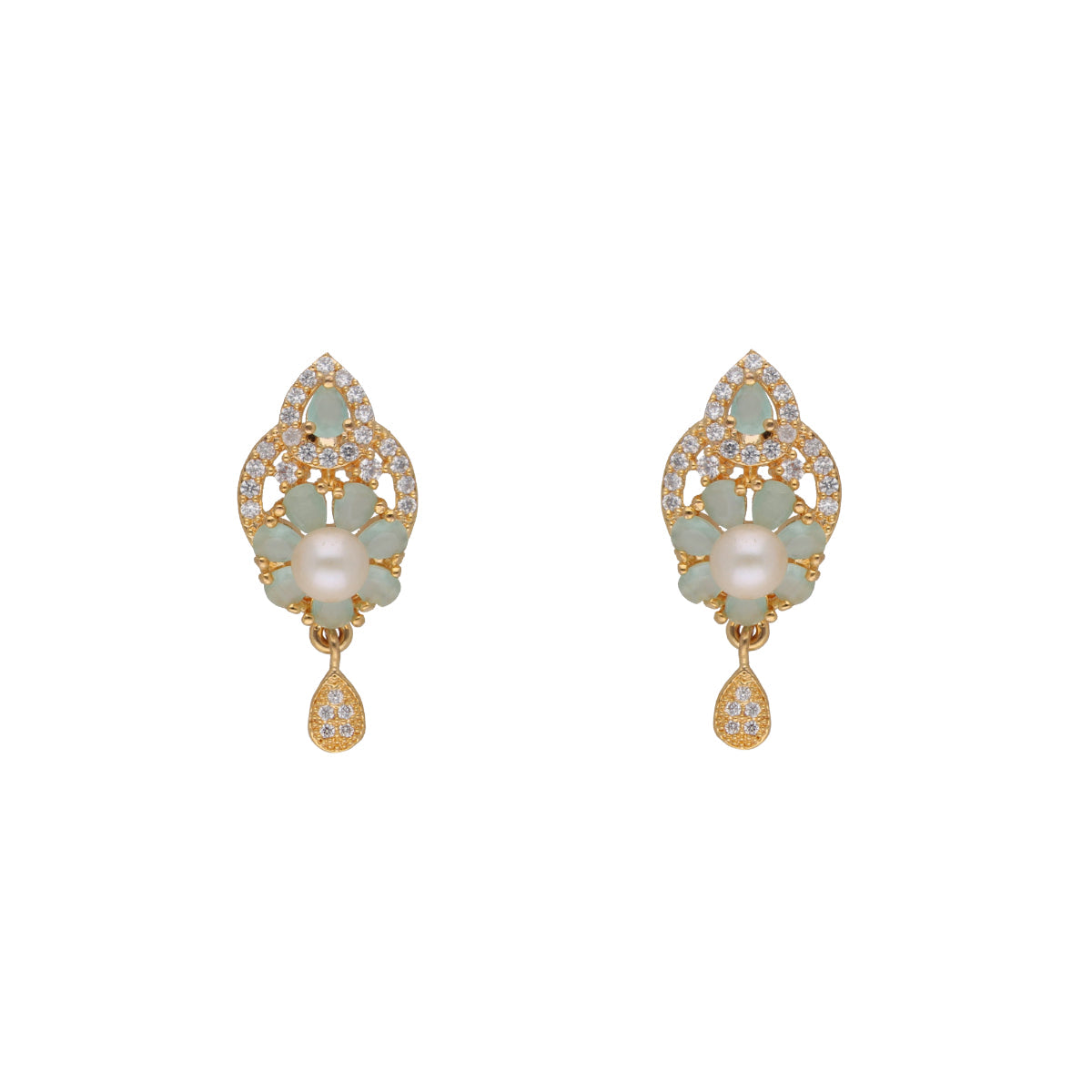 J Pearls Jhanvi 1 Line Pearl Sets - Real Pearl Jewelry