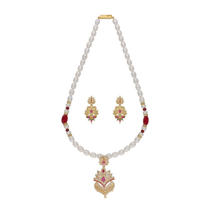 J Pearls Fritha 1 Line Pearl Sets - Real Pearl Jewelry
