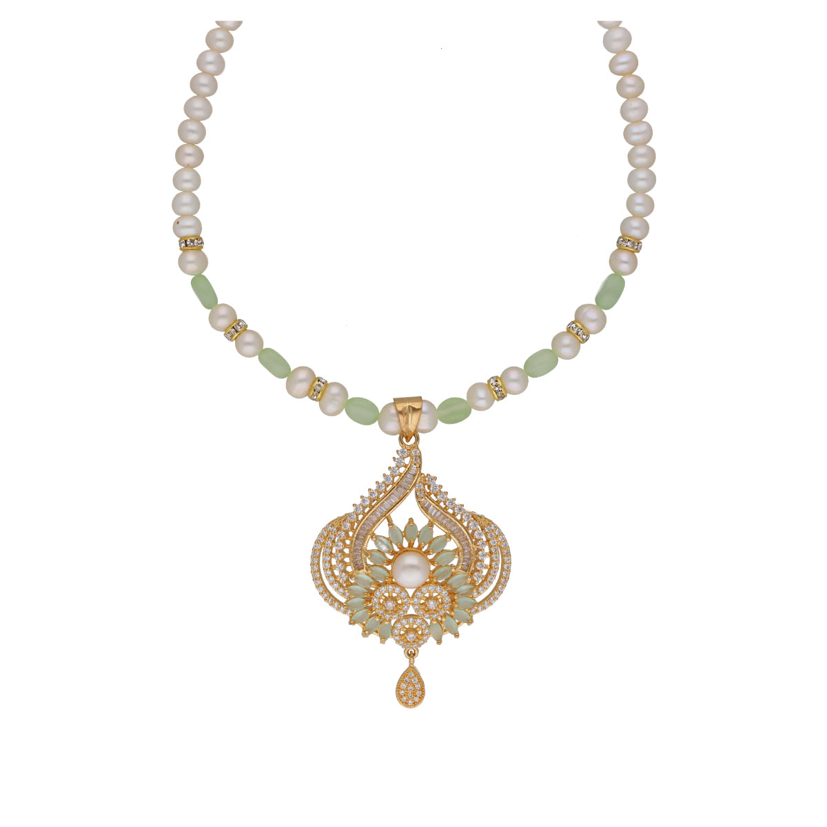 J Pearls Fatehjit 1 Line Pearl Sets - Real Pearl Jewelry