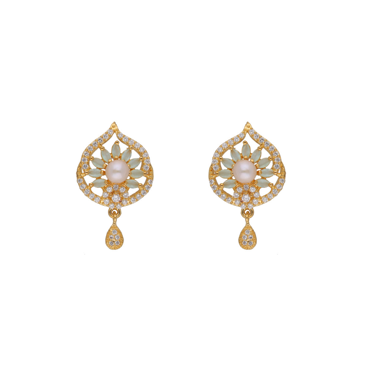 J Pearls Fatehjit 1 Line Pearl Sets - Real Pearl Jewelry