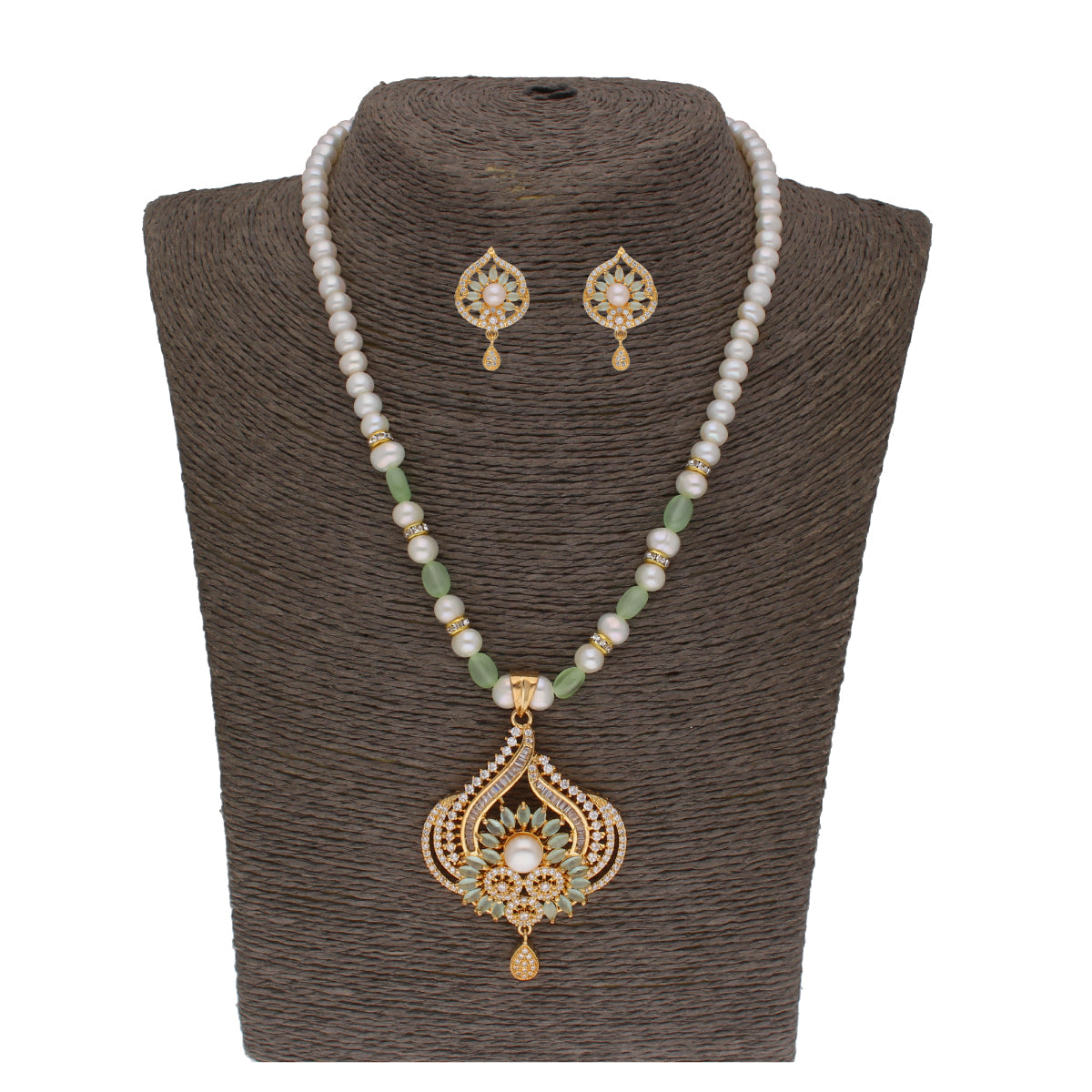 J Pearls Fatehjit 1 Line Pearl Sets - Real Pearl Jewelry