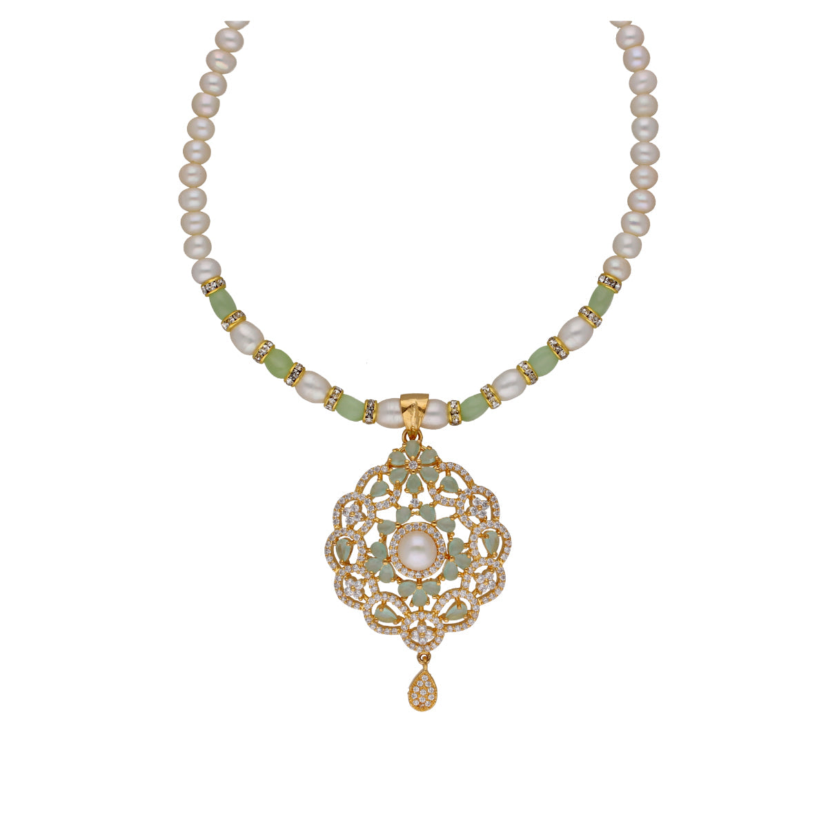 J Pearls Bahgvanti 1 Line Pearl Sets - Real Pearl Jewelry