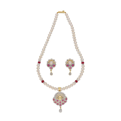 J Pearls Fatehjit 1 Line Pearl Sets - Real Pearl Jewelry