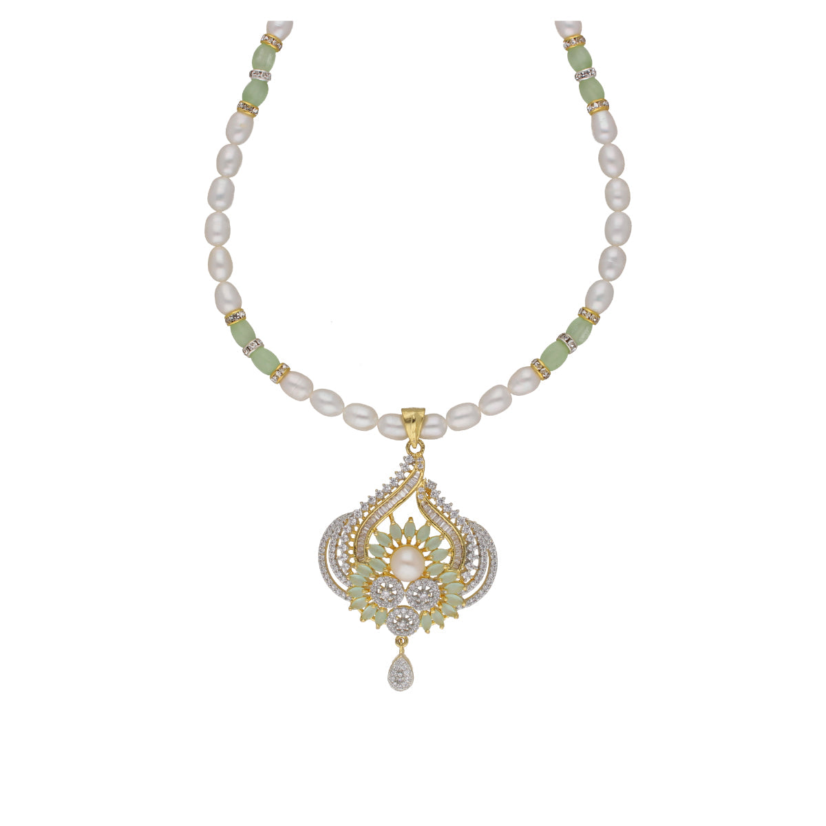 J Pearls Dhavni 1 Line Pearl Sets - Real Pearl Jewelry