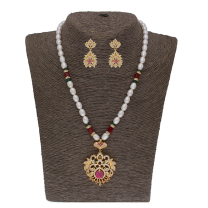 J Pearls Bahgvanti 1 Line Pearl Sets - Real Pearl Jewelry