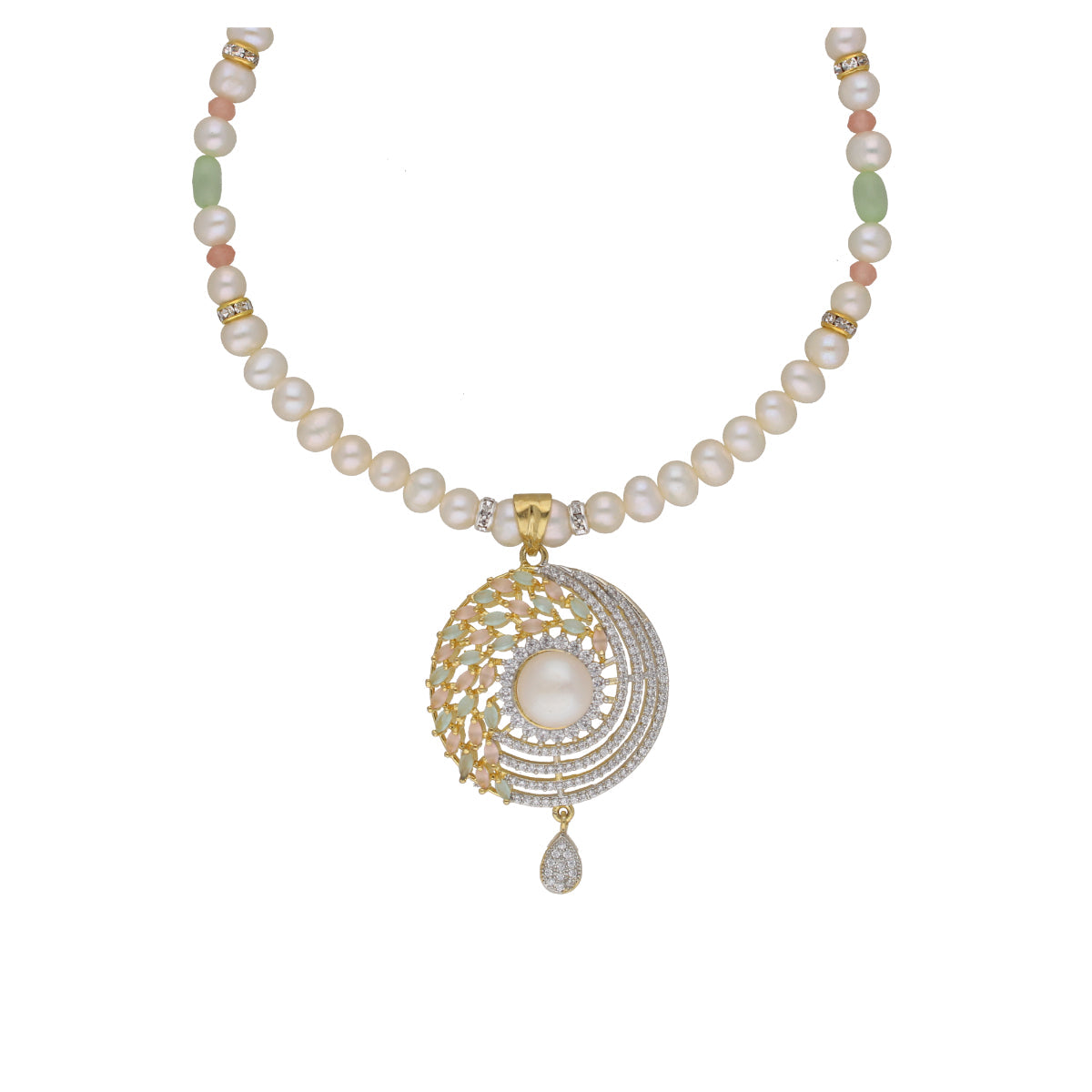J Pearls Baani 1 Line Pearl Sets - Real Pearl Jewelry