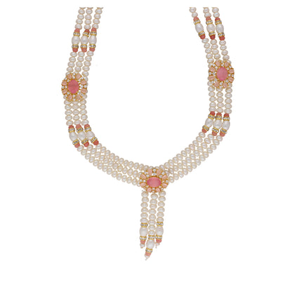 J Pearls Eva 3 Lines Pearl Sets - Real Pearl Jewelry