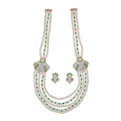 J Pearls Baldar 5 Lines Pearl Sets - Real Pearl Jewelry