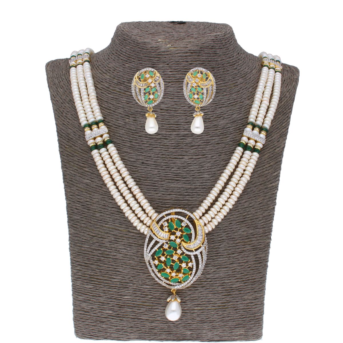 J Pearls Chantrea Pearl Set - Real Pearl Jewelry