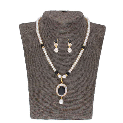 J Pearls Dharti Pearl Set - Real Pearl Jewelry