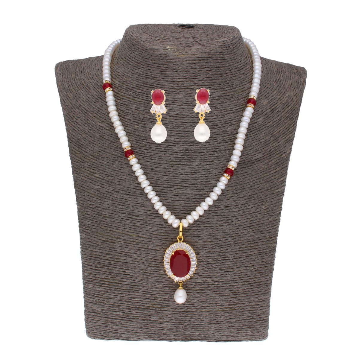J Pearls Habi Pearl Set - Real Pearl Jewelry