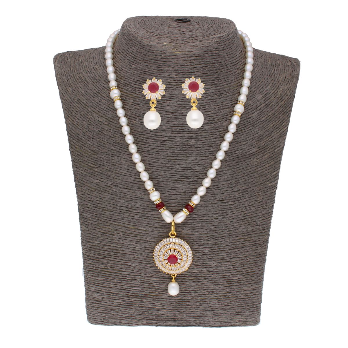 J Pearls Twisted Pearl Set - Real Pearl Jewelry