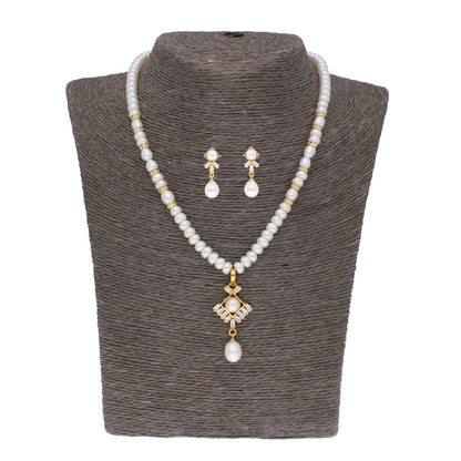 J Pearls Yashvi Pearl Set - Real Pearl Jewelry