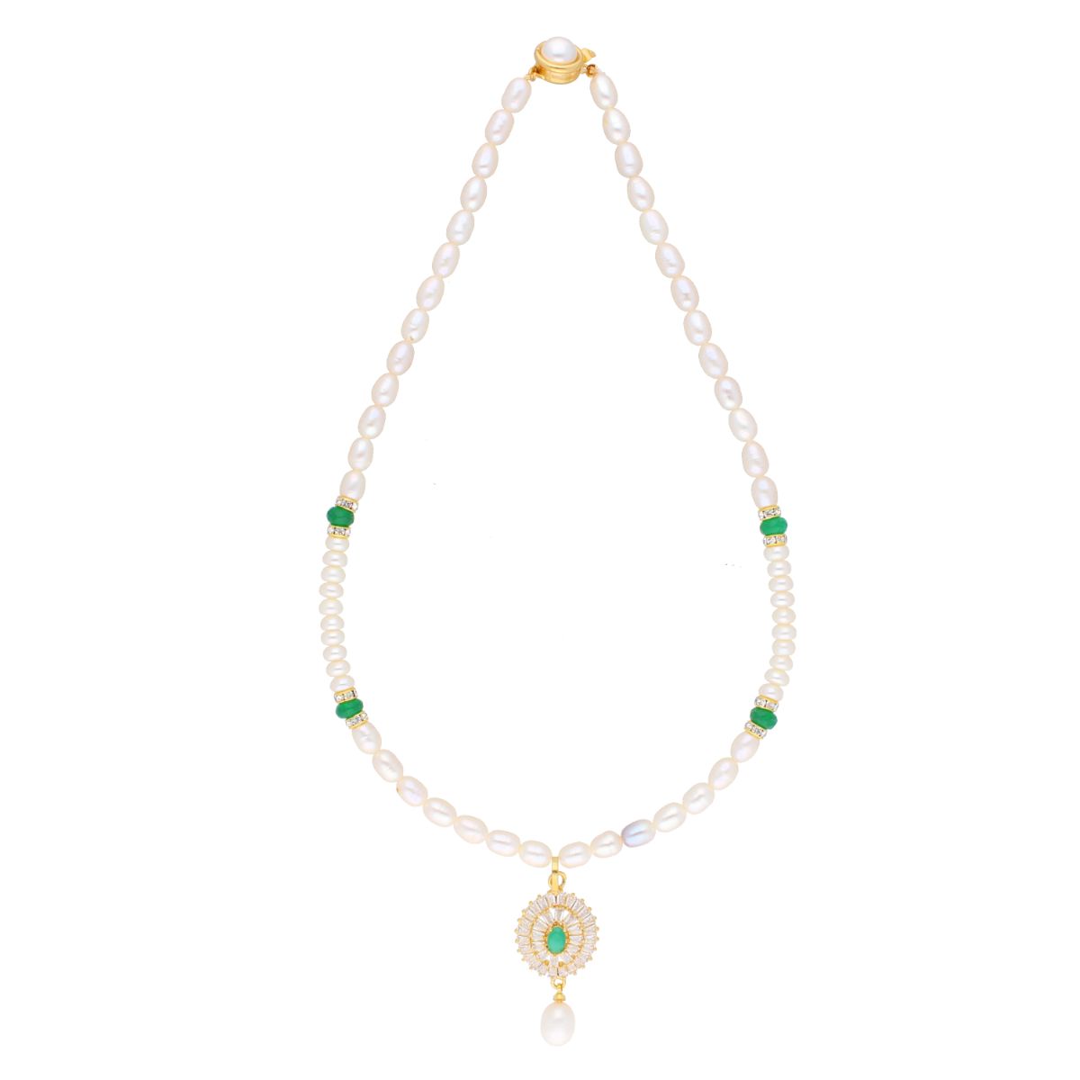 J Pearls Eeshika Pearl Set - Real Pearl Jewelry