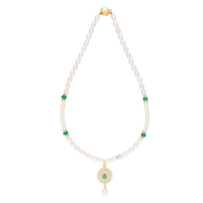 J Pearls Eeshika Pearl Set - Real Pearl Jewelry