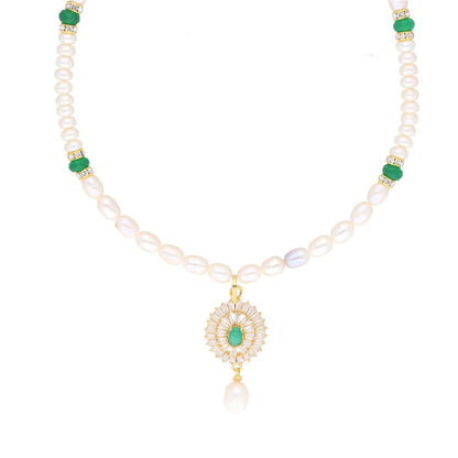 J Pearls Eeshika Pearl Set - Real Pearl Jewelry