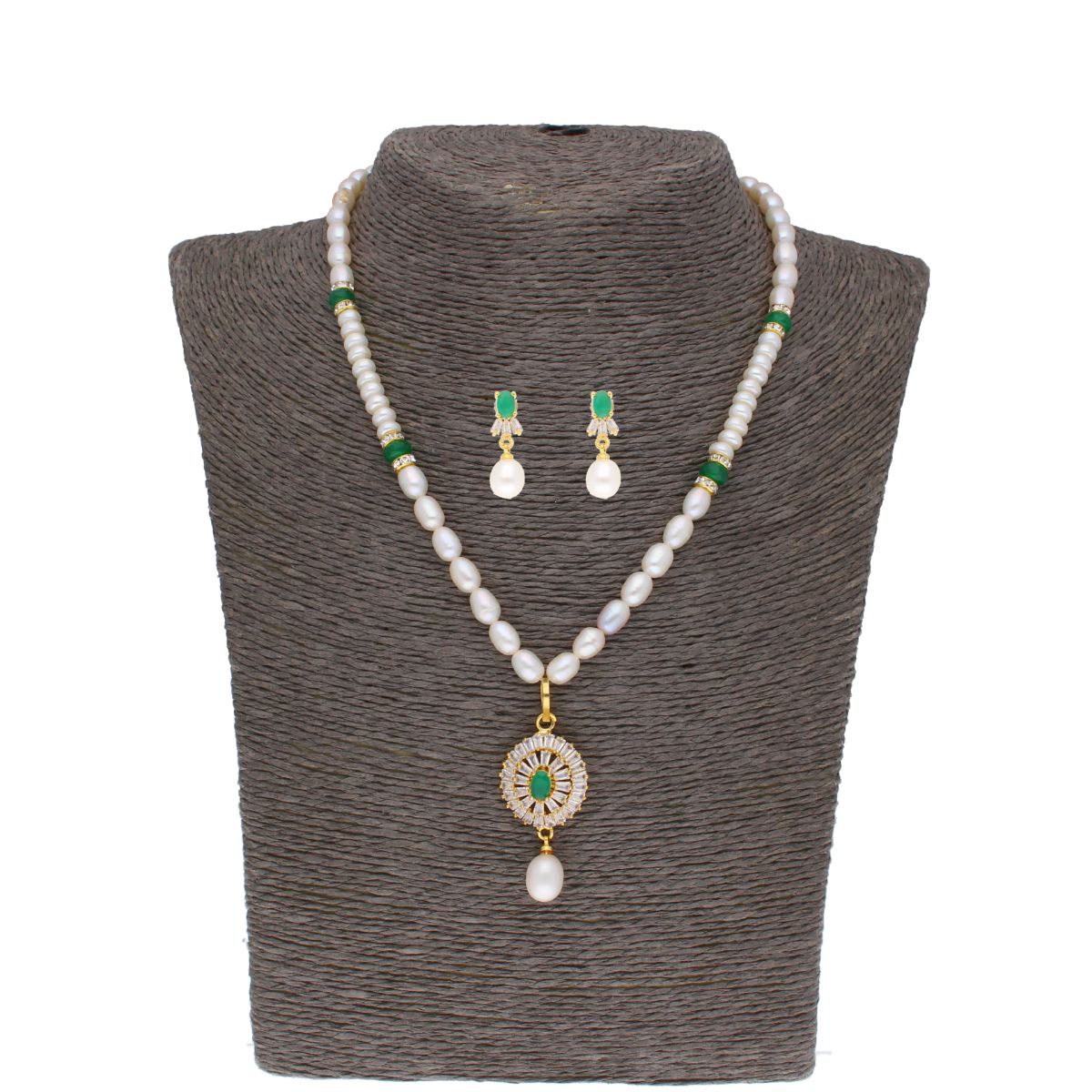 J Pearls Eeshika Pearl Set - Real Pearl Jewelry