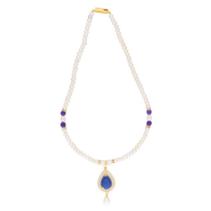 J Pearls Jaanvi Pearl Set - Real Pearl Jewelry