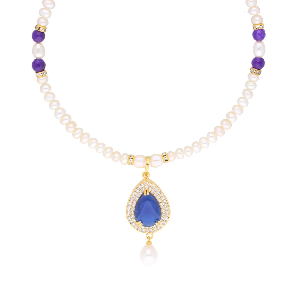 J Pearls Jaanvi Pearl Set - Real Pearl Jewelry