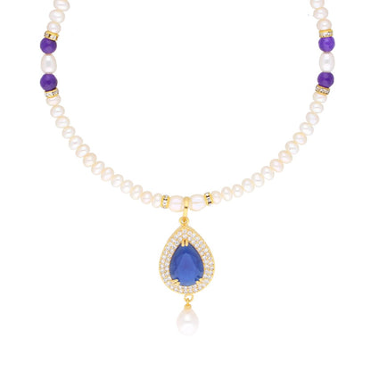 J Pearls Jaanvi Pearl Set - Real Pearl Jewelry
