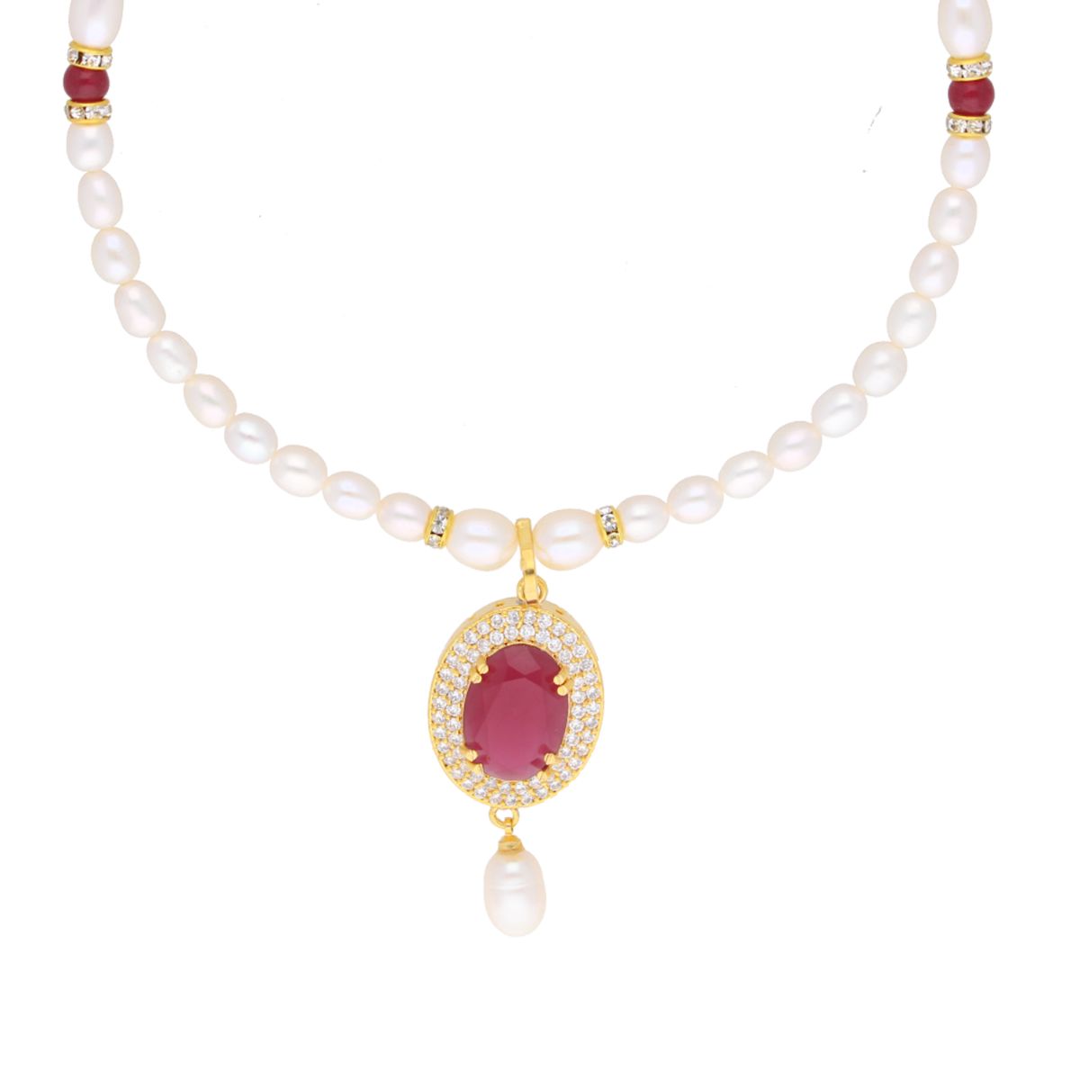 J Pearls Navishka Pearl Set - Real Pearl Jewelry