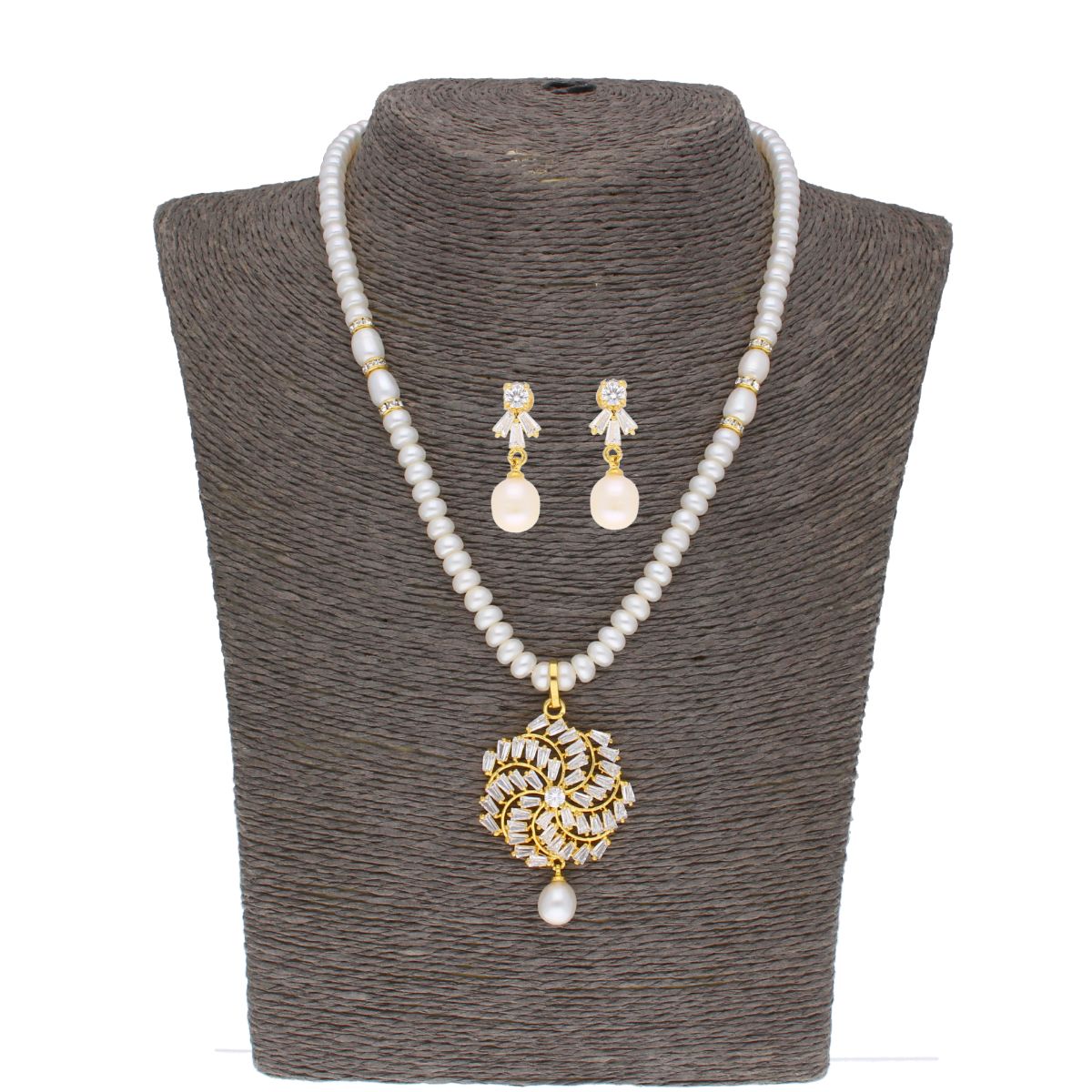 J Pearls Siddhi Pearl Set - Real Pearl Jewelry
