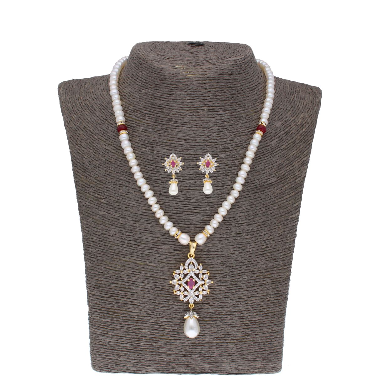 J Pearls Anahita Pearl Set - Real Pearl Jewelry