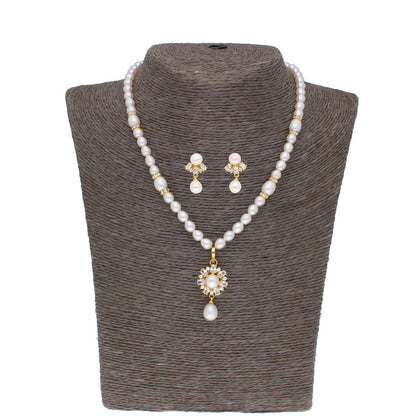 J Pearls Theertha Pearl Set - Real Pearl Jewelry