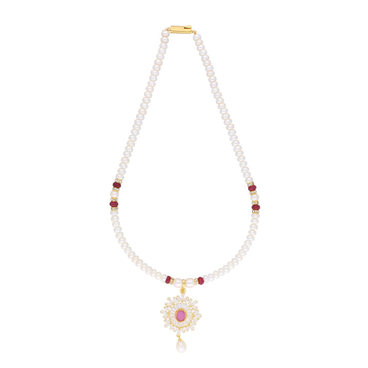 J Pearls Abdhija Pearl Set - Real Pearl Jewelry