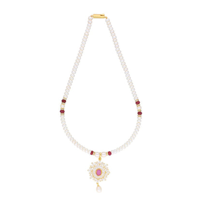 J Pearls Abdhija Pearl Set - Real Pearl Jewelry