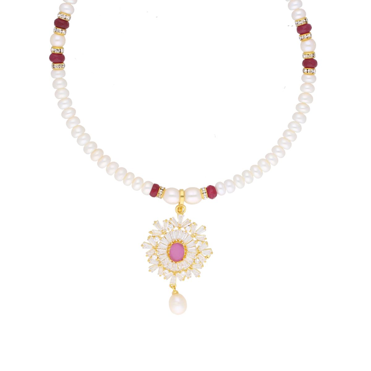 J Pearls Abdhija Pearl Set - Real Pearl Jewelry