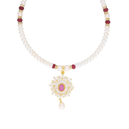J Pearls Abdhija Pearl Set - Real Pearl Jewelry