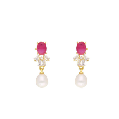 J Pearls Abdhija Pearl Set - Real Pearl Jewelry