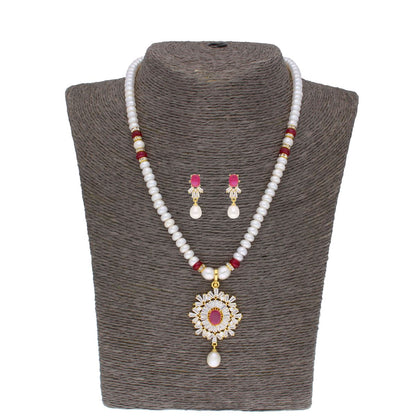 J Pearls Abdhija Pearl Set - Real Pearl Jewelry