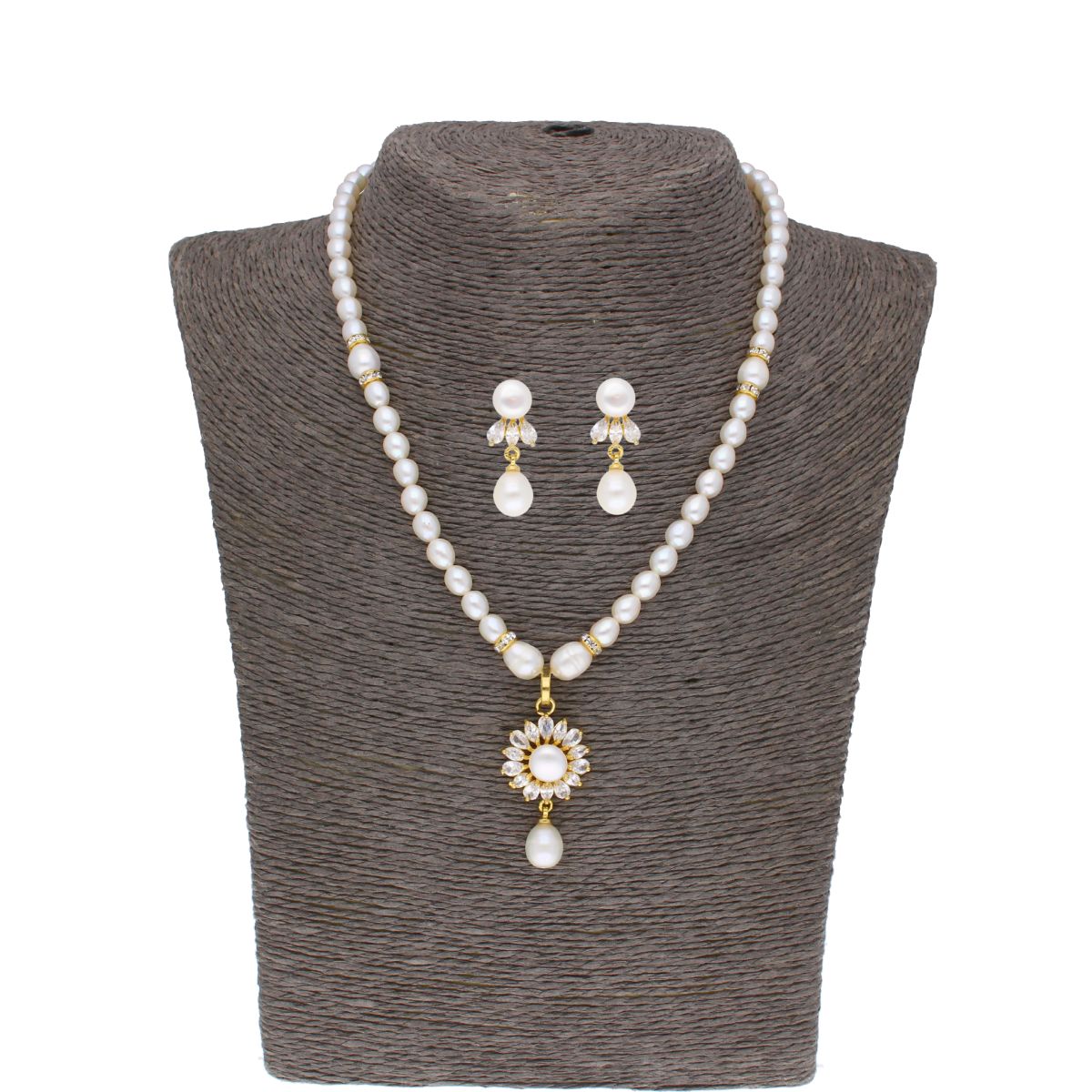 J Pearls Baheera Pearl Set - Real Pearl Jewelry