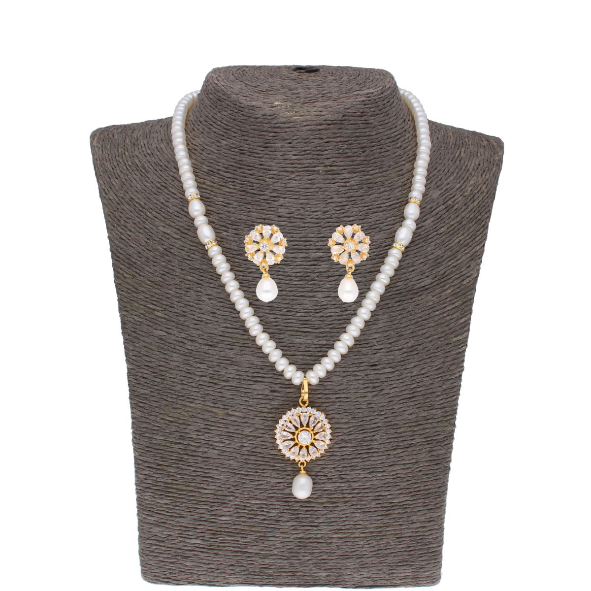 J Pearls Baheera Pearl Set - Real Pearl Jewelry