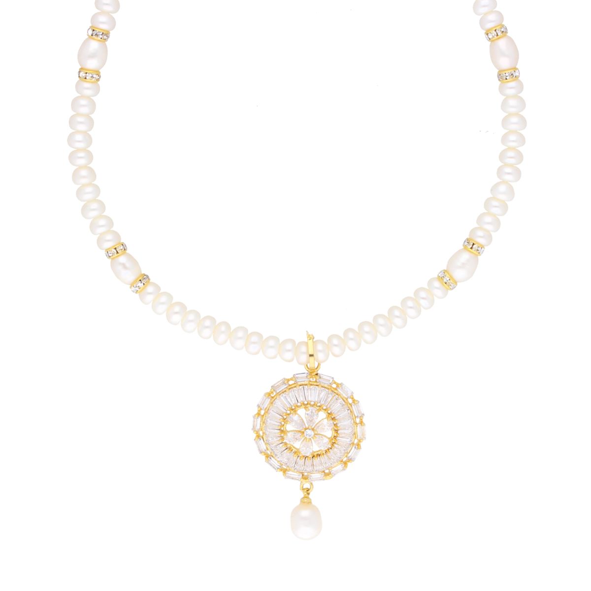 J Pearls Dharna Pearl Set - Real Pearl Jewelry