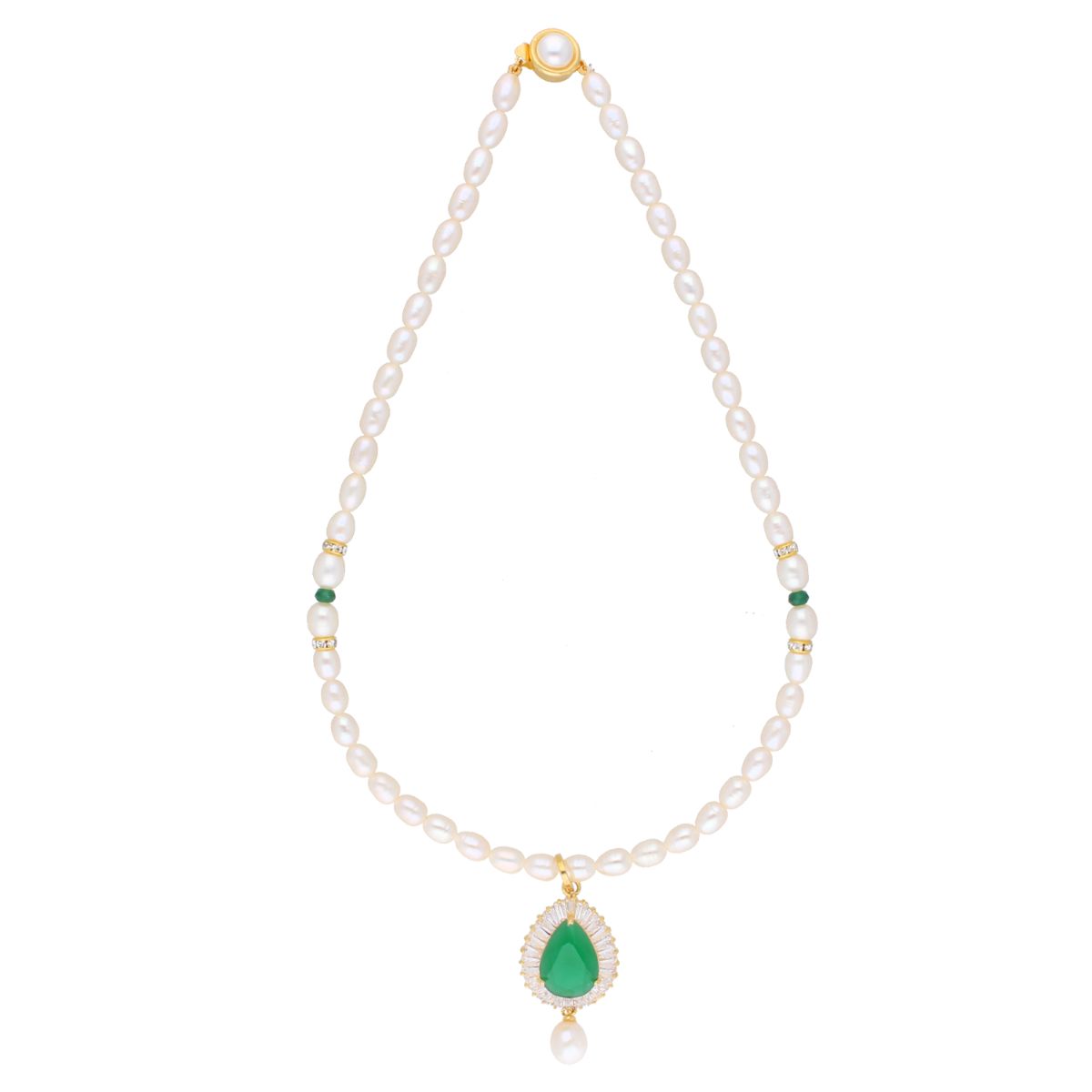 J Pearls Dhenuka Pearl Set - Real Pearl Jewelry